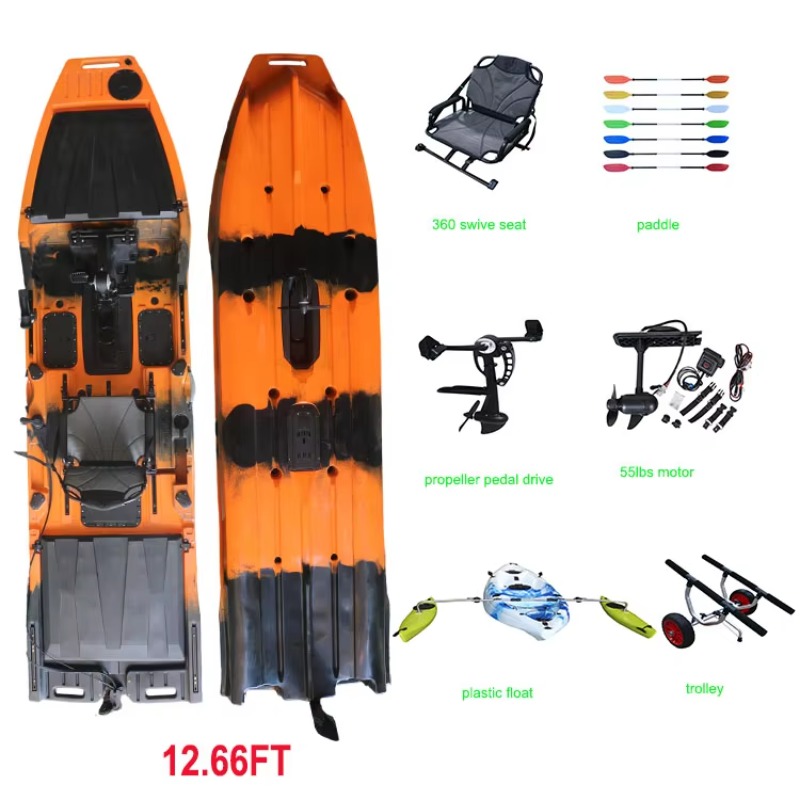 Vicking 12.6FT Single Kayak Pe - Fishing Kayak Trolling Motor ulasan dan harga