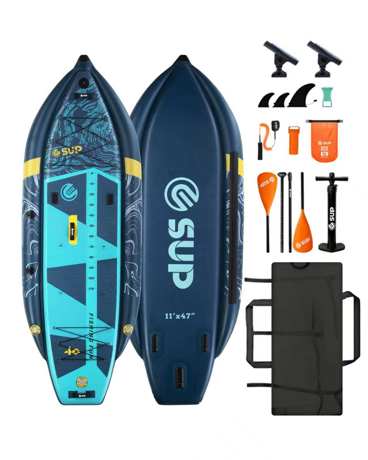 Inflatable Fishing Kayak with  - Fishing Kayak Rod Holder ulasan dan harga