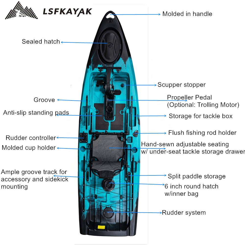 Best Fishing Boat 2024 New Exp - Fishing Kayak Pedal Drive ulasan dan harga