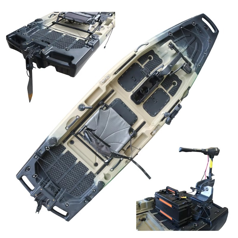 1 Person HDPE/PE Sit-On-Top CE - Fishing Kayak Pedal Drive ulasan dan harga